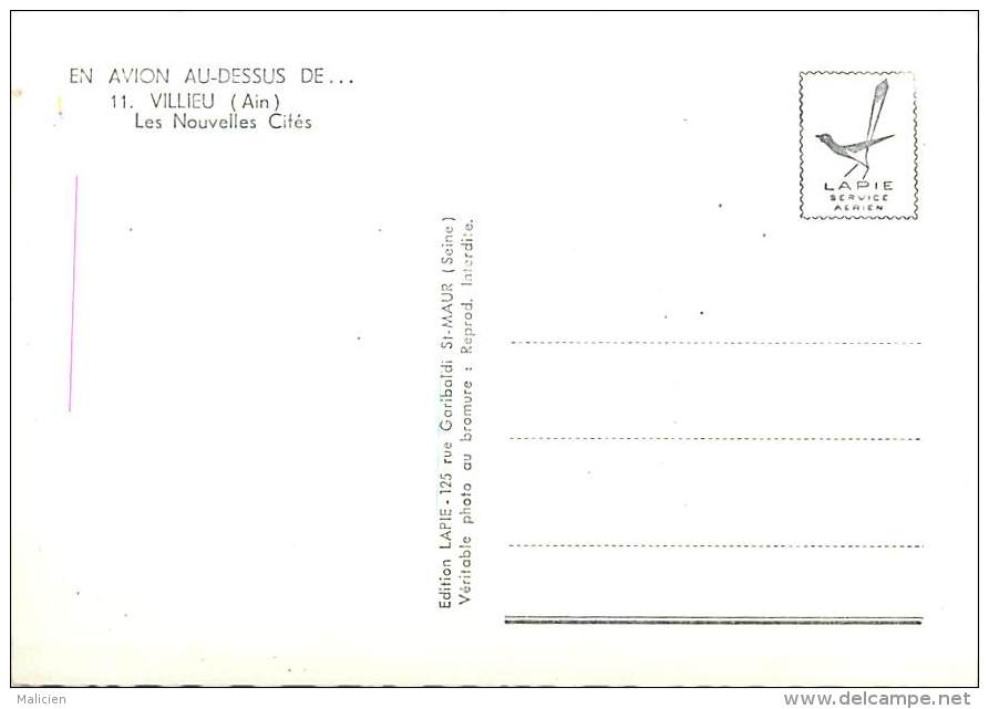 - Grands Formats -ref-R666- Ain - Villieu - Les Nouvelles Cites - Vue Generale Aerienne - Carte Bon Etat - - Non Classés