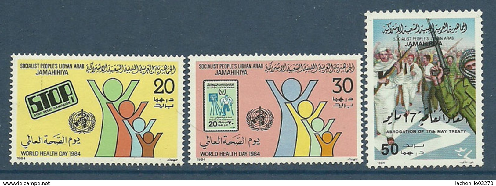 Libye République 3 TP Neufs**  1984 - Libyen