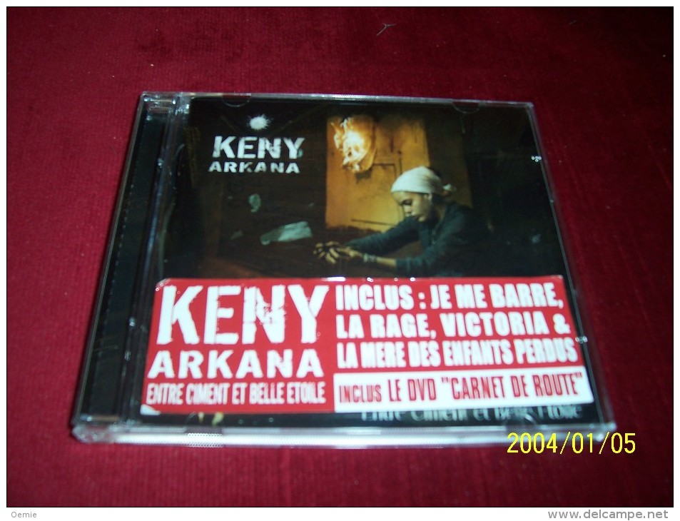 KENY ARKANA  ° ENTRE CIMENT ET BELLE ETOILE   19 TITRES + INCLUS DVD CARNET DE ROUTE - Rap & Hip Hop