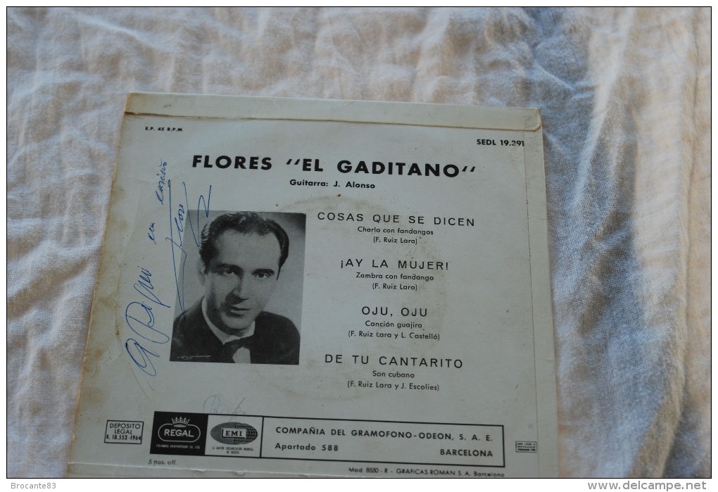 FLORES EL GADITANO SIGNE J ALONSO - Otros - Canción Española