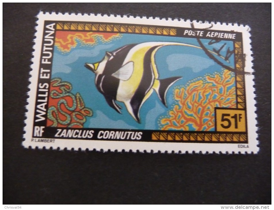 TIMBRE  WALLIS-ET-FUTUNA   POSTE  AERIENNE  N  79  OBLITERE  COTE  2,75  EUROS - Used Stamps
