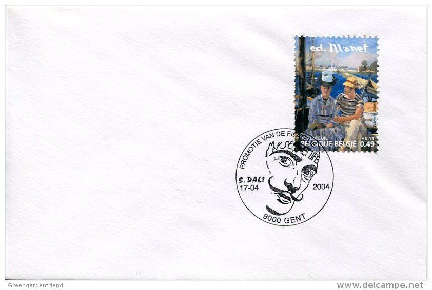 14588 Belgium, Special Postmark 2004  Gent,   Salvador Dali, - Autres & Non Classés