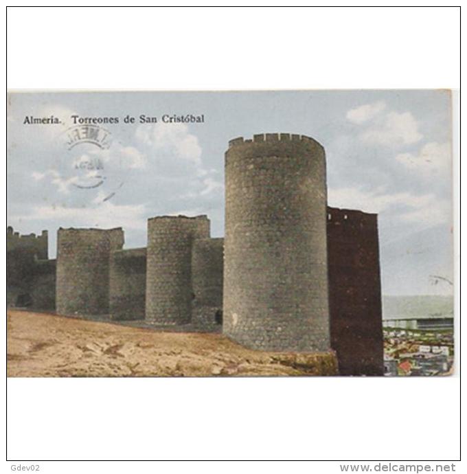 AMRATP2621CPA-LFTD276TARCA .Tarjeta Postal DE ALMERIA.Torre De SAN CRISTOBAL EN  LA ALCAZABA DE ALMERIA - Castillos