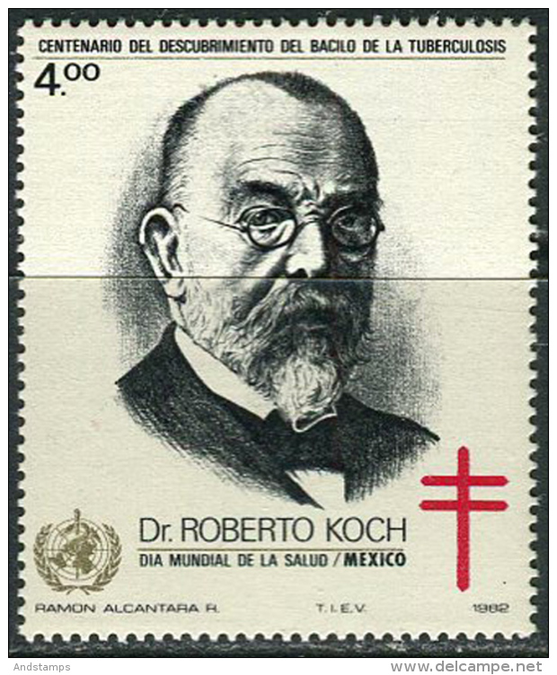 Mexico 1982. Michel #1818 MNH/Luxe. 100 Anniversary Of The Discovery Of Tuberculosis By Robert Koch (L36) - Medizin