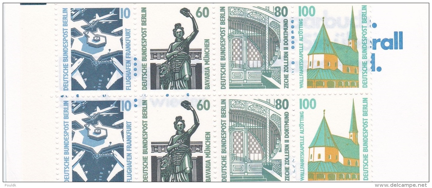 Berlin 5DM Booklet W/Sehenswürdigkeiten Mint Stamps (G77-32A) - Markenheftchen