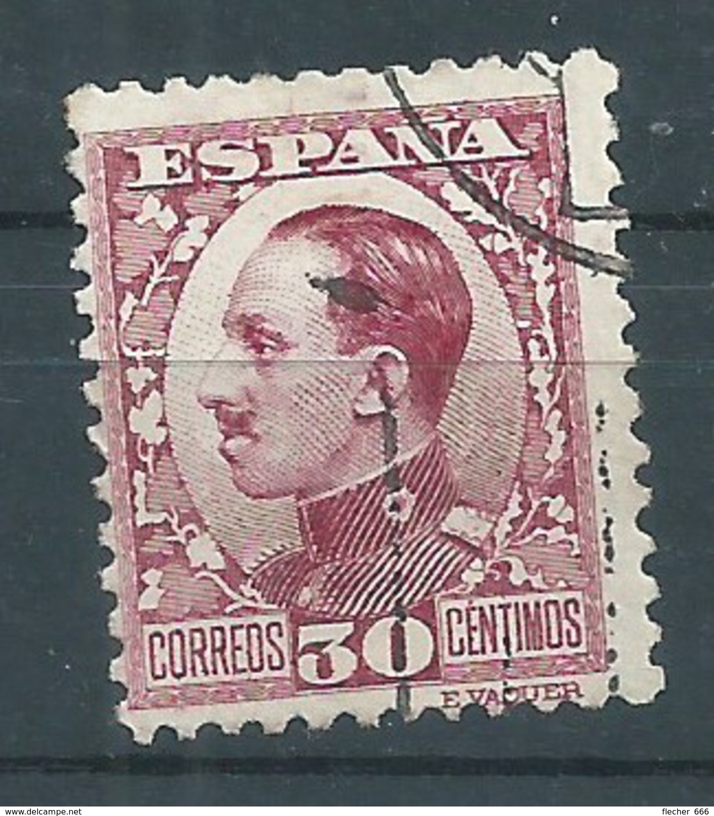 R01.B1/ ALFONSO XIII, 1930-31, TIPO VAQUER, EDF. 496, CAT. 3,35, EN USADO - Gebraucht