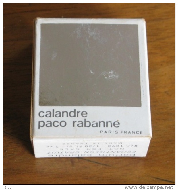 Calandre De Paco Rabanne  Flacon Verre Dans Son Emballage Carton Blanc Et Miroir - Perfume Samples (testers)