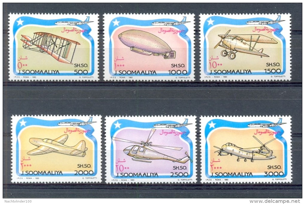 Mtw750 TRANSPORT VLIEGTUIGEN ZEPPELIN HELICOPTER PLANES FLUGZEUG QWS 1993 ONG/LH - Airplanes