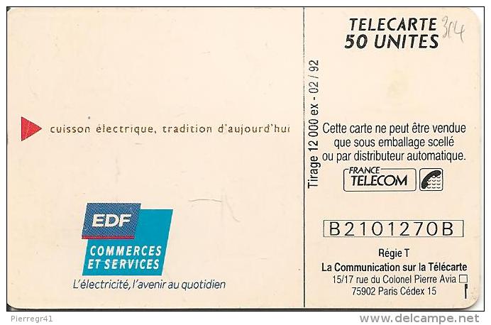 CARTE^-PUCE-PRIVEE-PUBLIC- 50U-EN-314-GEM A-EDF-CUISSON ELECTRIQUE-R°MAT-UTILISE-TBE - 50 Einheiten