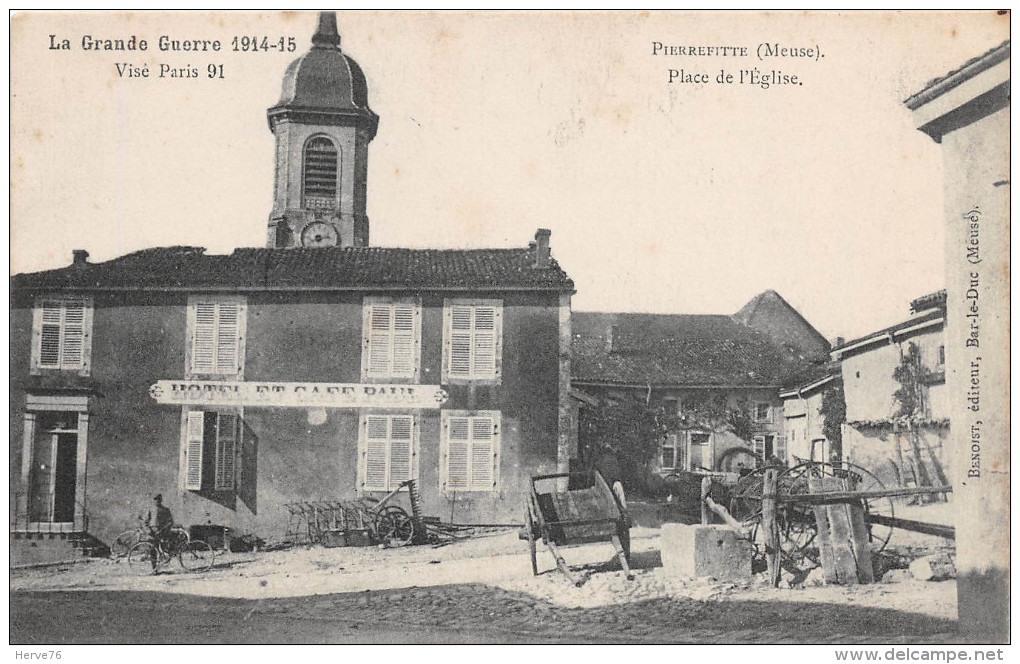 PIERREFFITTE - Place De L'église - Guerre 1914-15 - Pierrefitte Sur Aire