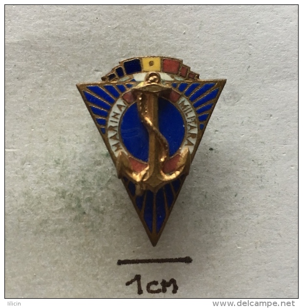 Badge (Pin) ZN003425 - Ship (Schiff / Boat) Marina Militar&#259; Român&#259; - Barcos