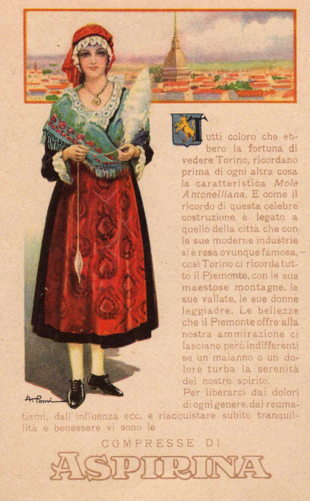 Pubblicitaria ASPIRINA BAYER - Costume Di Torino - Publicidad