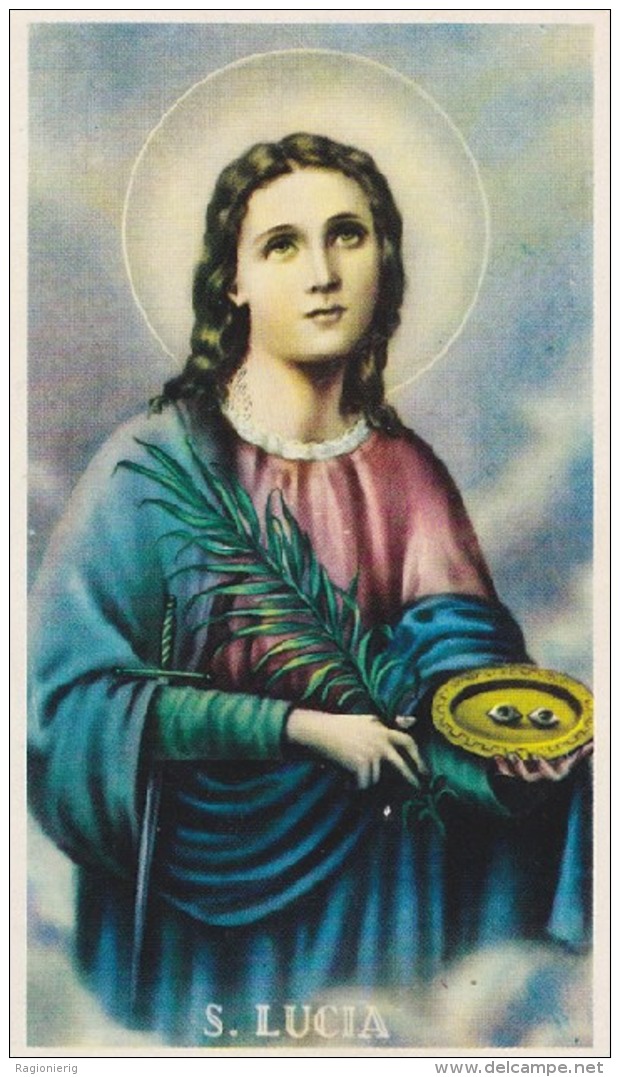 SANTINO - Holy Card - Image Pieuse - S.Lucia - Santini