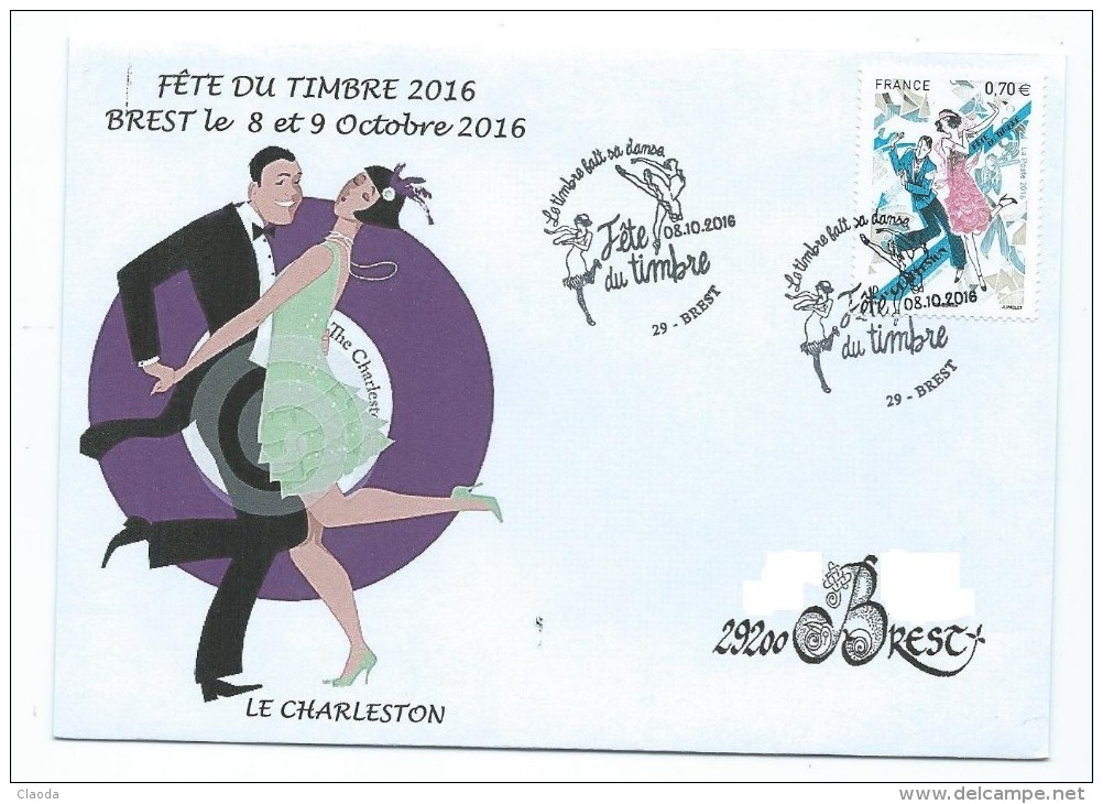 15292 - FÊTE DU TIMBRE 2016 - DANSE LE CHARLESTON - BREST 08-10-2016 - 2010-2019