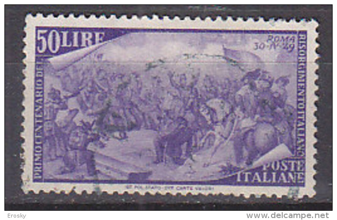 PGL DA456 - ITALIA REPUBBLICA SASSONE N°590 - 1946-60: Gebraucht