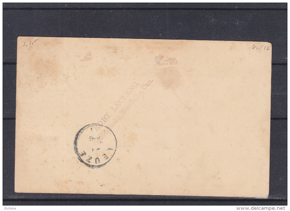 Canada - Carte Postale De 1903 - Entier Postal - Oblitération Marquette - Expédié Vers La Belgique - Cachet De Liège - Brieven En Documenten