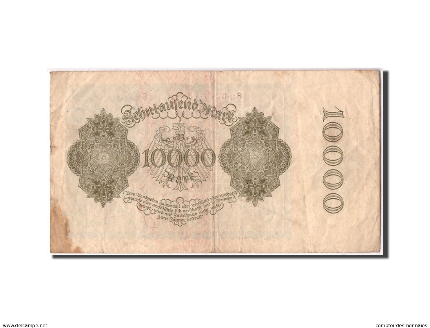 Billet, Allemagne, 10,000 Mark, 1922, 1922-01-19, KM:71, B+ - 10000 Mark