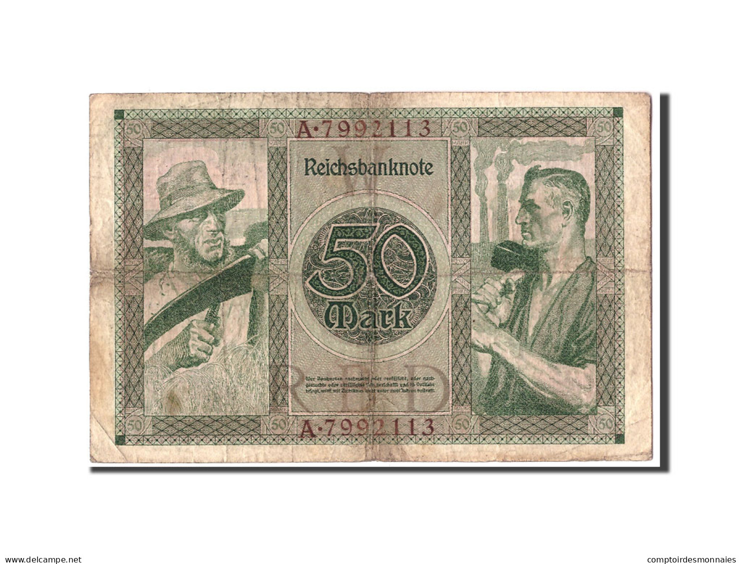 Billet, Allemagne, 50 Mark, 1920, 1920-07-23, KM:68, B+ - 50 Mark