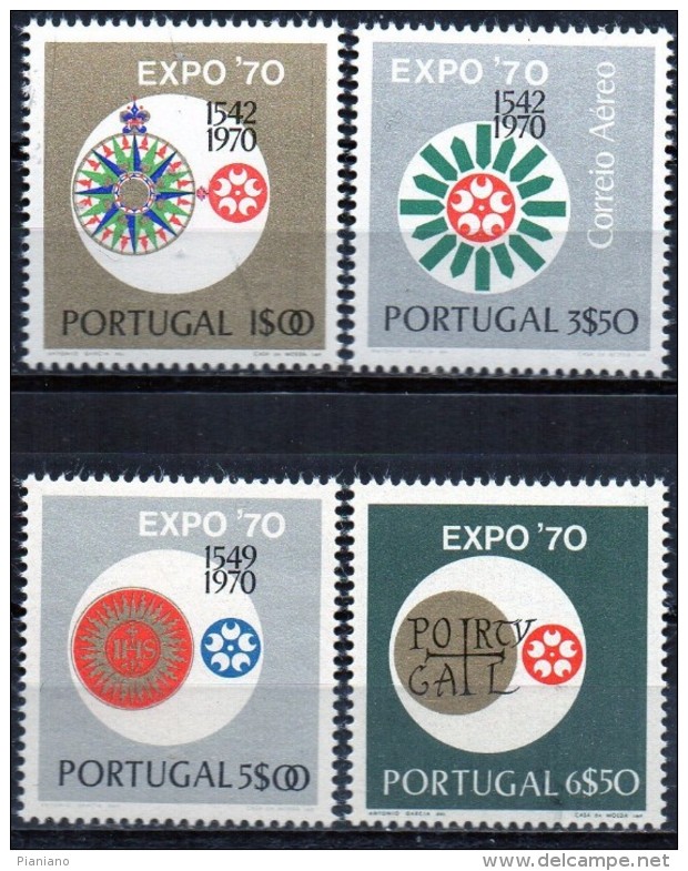 PIA - PORTOGALLO  - 1970  : Esposizione Internazionale Di Osaka   - (Yv 1086-88 +P.A. 13) - 1970 – Osaka (Japon)