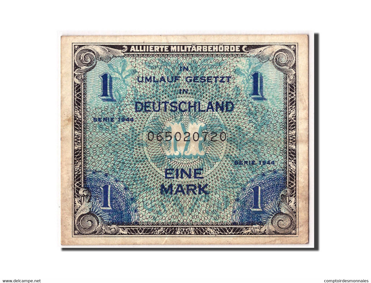 Billet, Allemagne, 1 Mark, 1944, KM:192a, TB+ - 1 Mark