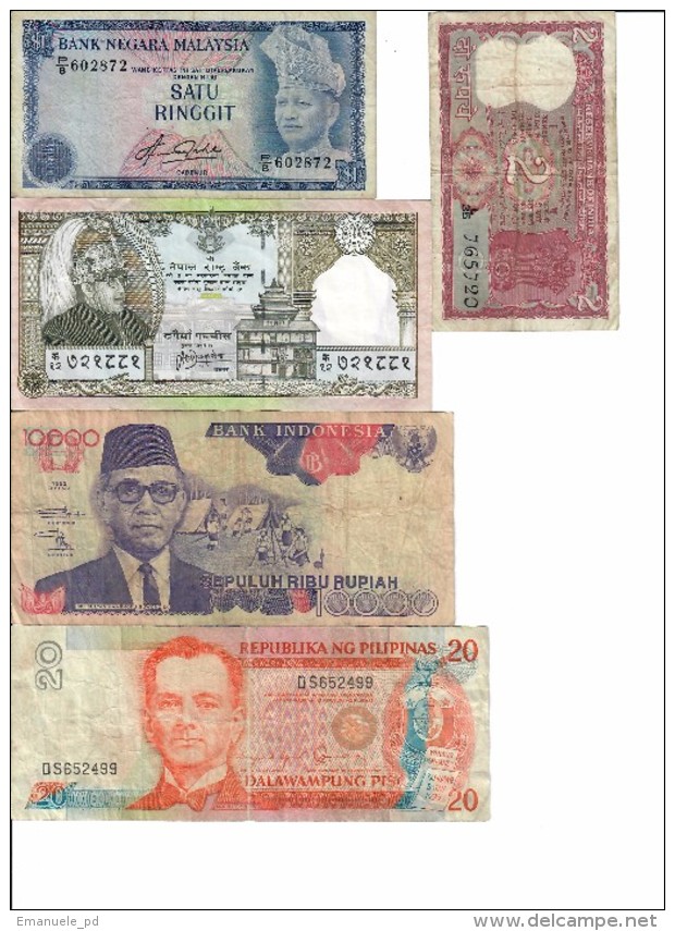 Asia Lot 11 Banknotes - Altri – Asia