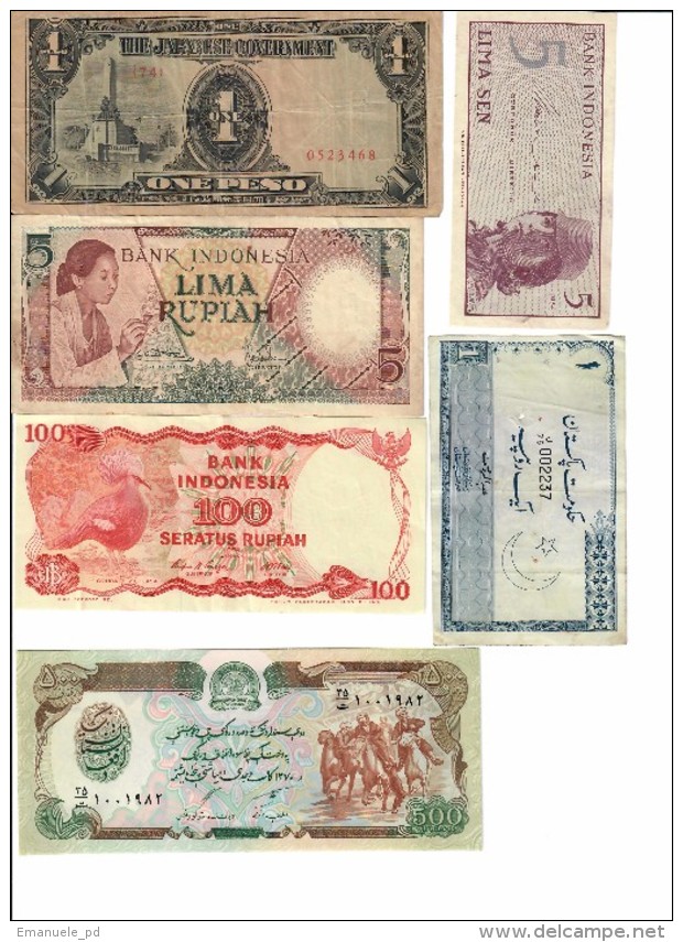 Asia Lot 11 Banknotes - Altri – Asia