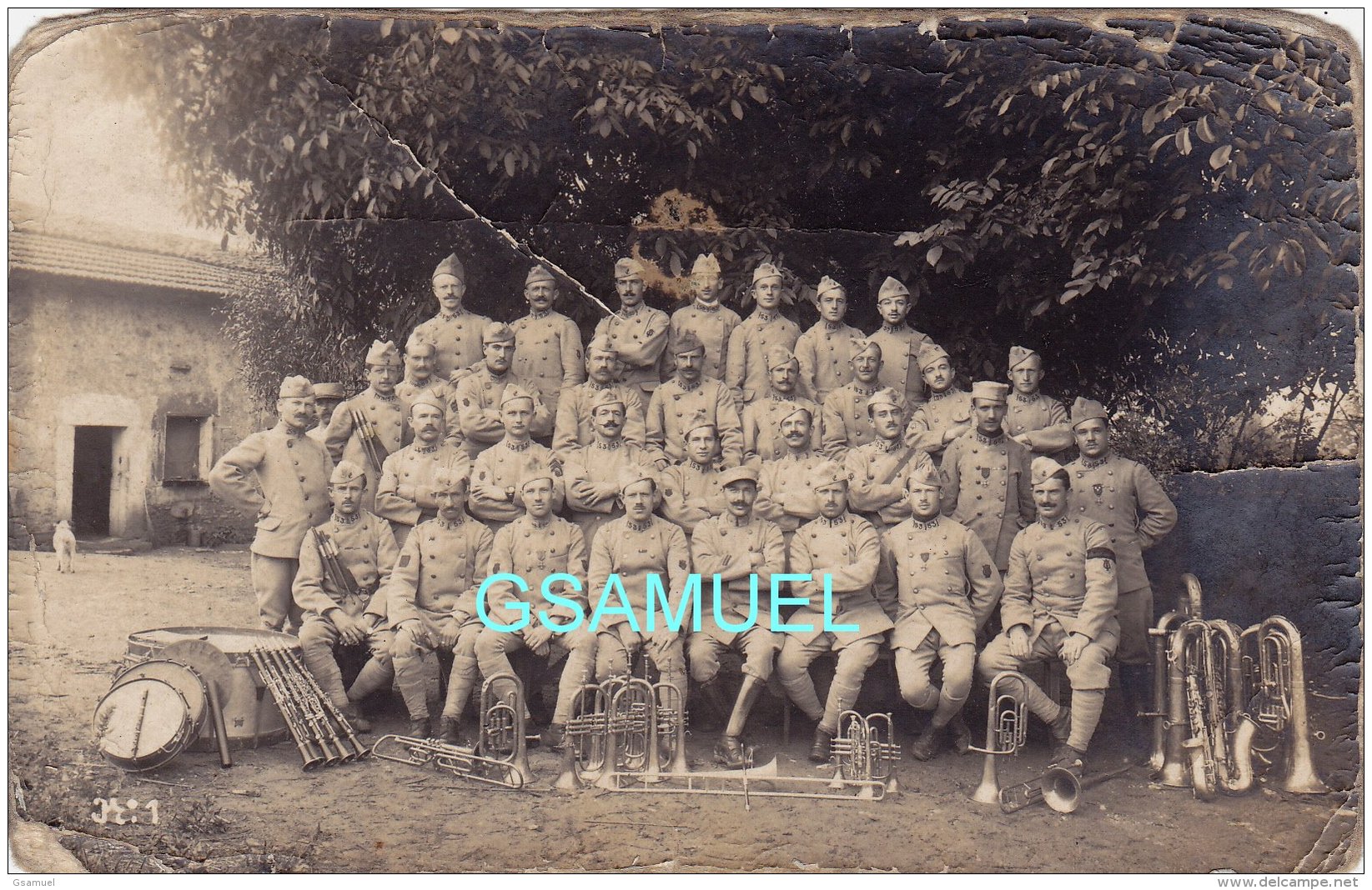 Carte Photo Foltzer &ndash; Militaires Du 53 è Régiment.  (Musiciens). - (voir Scan). - Regimente