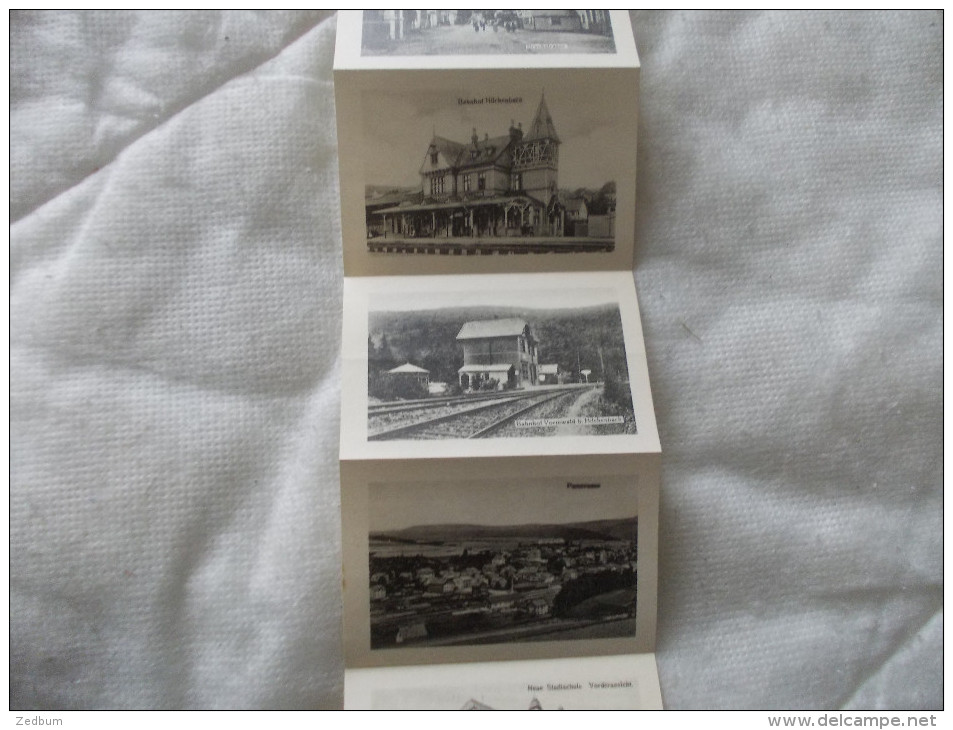 HILCHENBACH (Allemagne) - Panorama carte cachant 10 mini cartes Rare