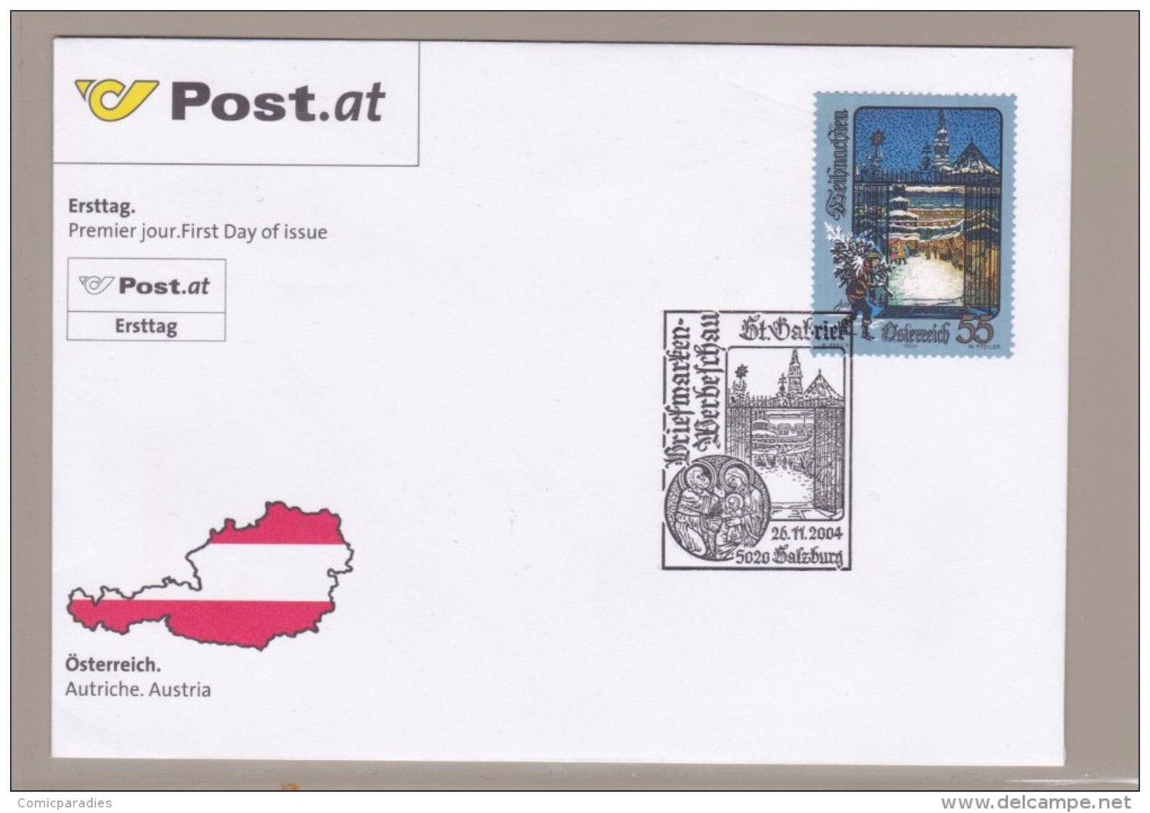 Austria/Österreich 2004 FDC Ersttag  ANK 2539 Weihnachten - FDC