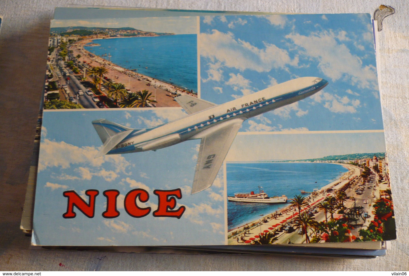 AIR FRANCE CARAVELLE    EDITION MAR   / NICE AIRPORT - 1946-....: Ere Moderne