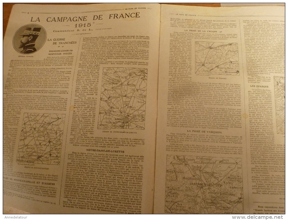 1915 LPDF: Pierre 1er De Serbie; Campagne-France 1915;CROISEUR AUXILIAIRE;L'espionnage Allemand;Les TROIS DIABLES-BLEUS - Sonstige & Ohne Zuordnung