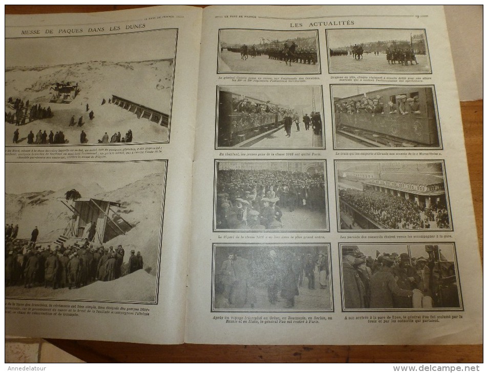 1915 LPDF: Pierre 1er de Serbie; Campagne-France 1915;CROISEUR AUXILIAIRE;L'espionnage allemand;Les TROIS DIABLES-BLEUS