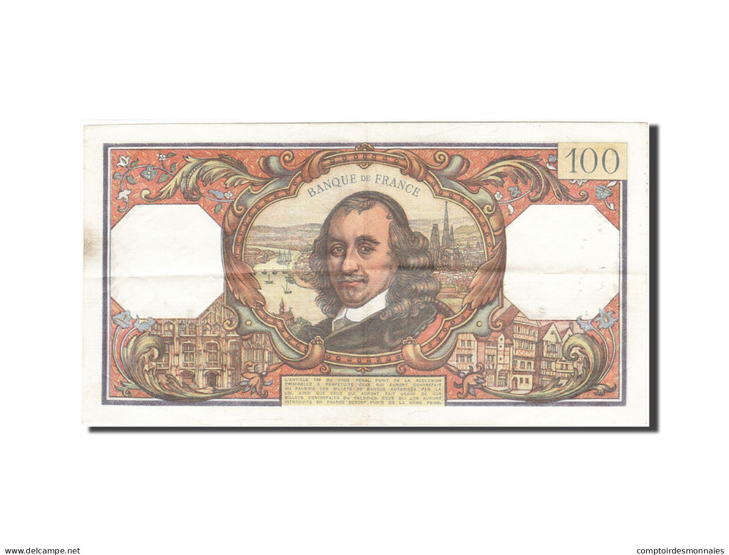 Billet, France, 100 Francs, 1964, 1969-01-02, TTB, Fayette:65.25, KM:149c - 100 F 1964-1979 ''Corneille''