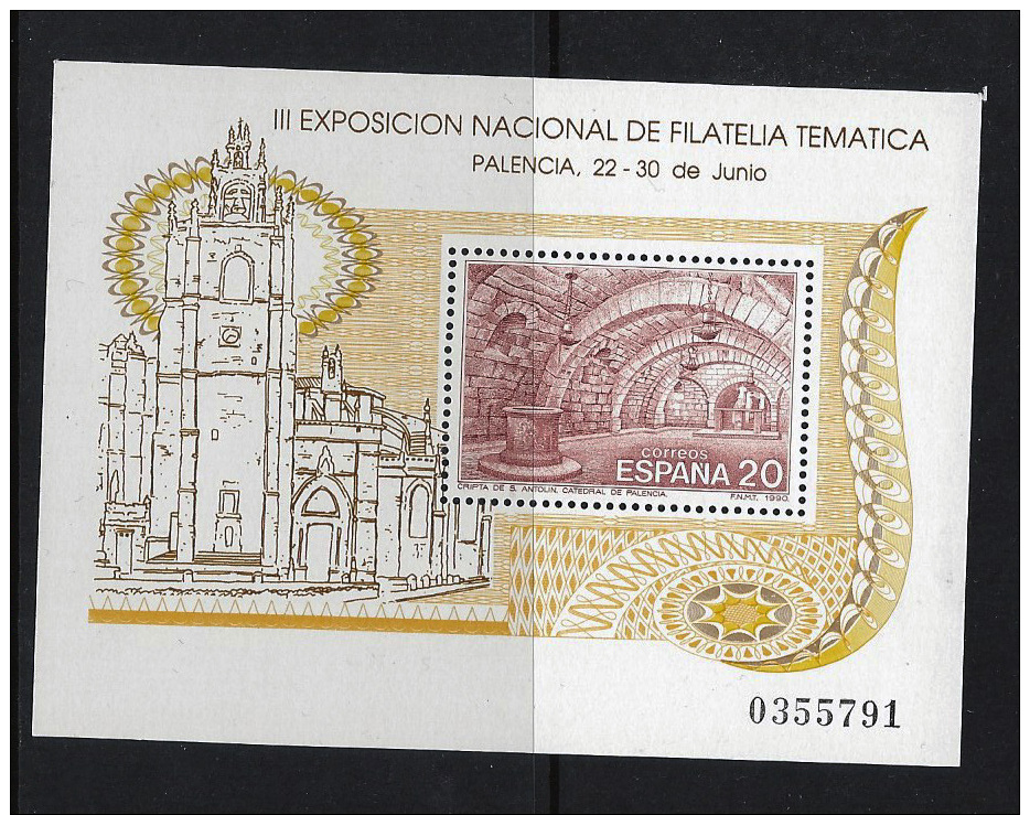 MINT BLOCK  -  Philatelic Thematic Exposition   -  1990  - SPAIN  -  ** / MNH --- - Briefmarkenausstellungen