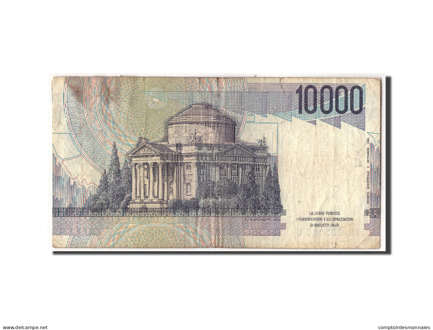 Billet, Italie, 10,000 Lire, 1984, 1984-09-03, KM:112d, B+ - 10000 Lire