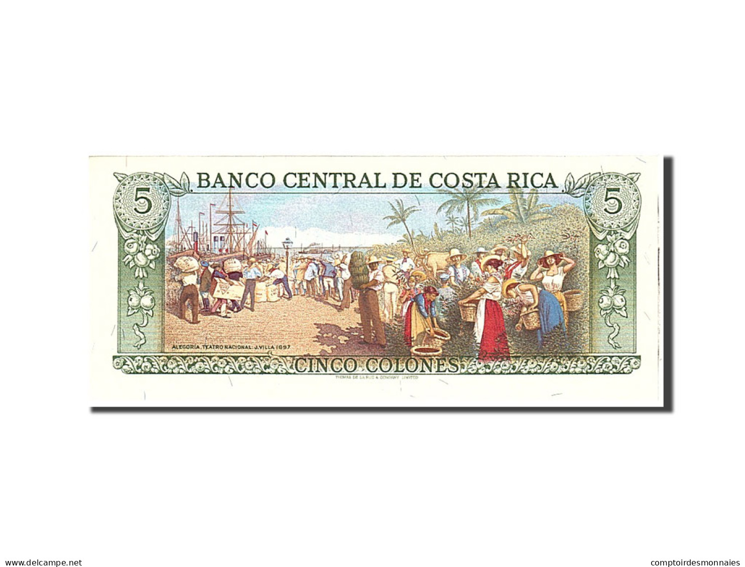 Billet, Costa Rica, 5 Colones, 1981, 1981-03-12, KM:236e, NEUF - Costa Rica