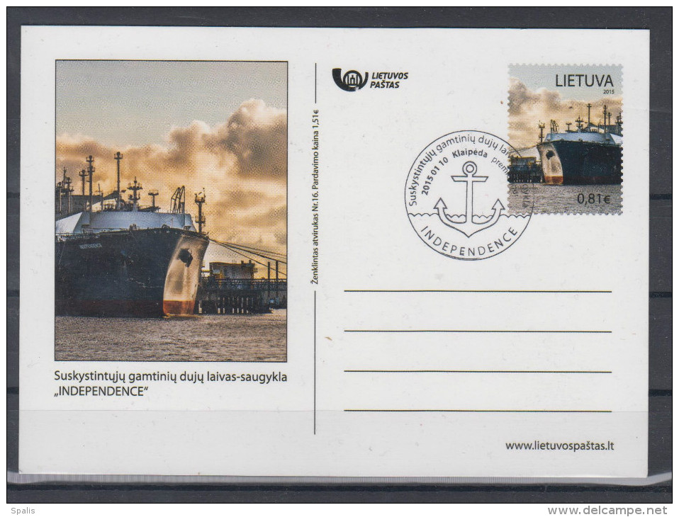 Lithuania 2015 Postal Stationery Card - Lituania