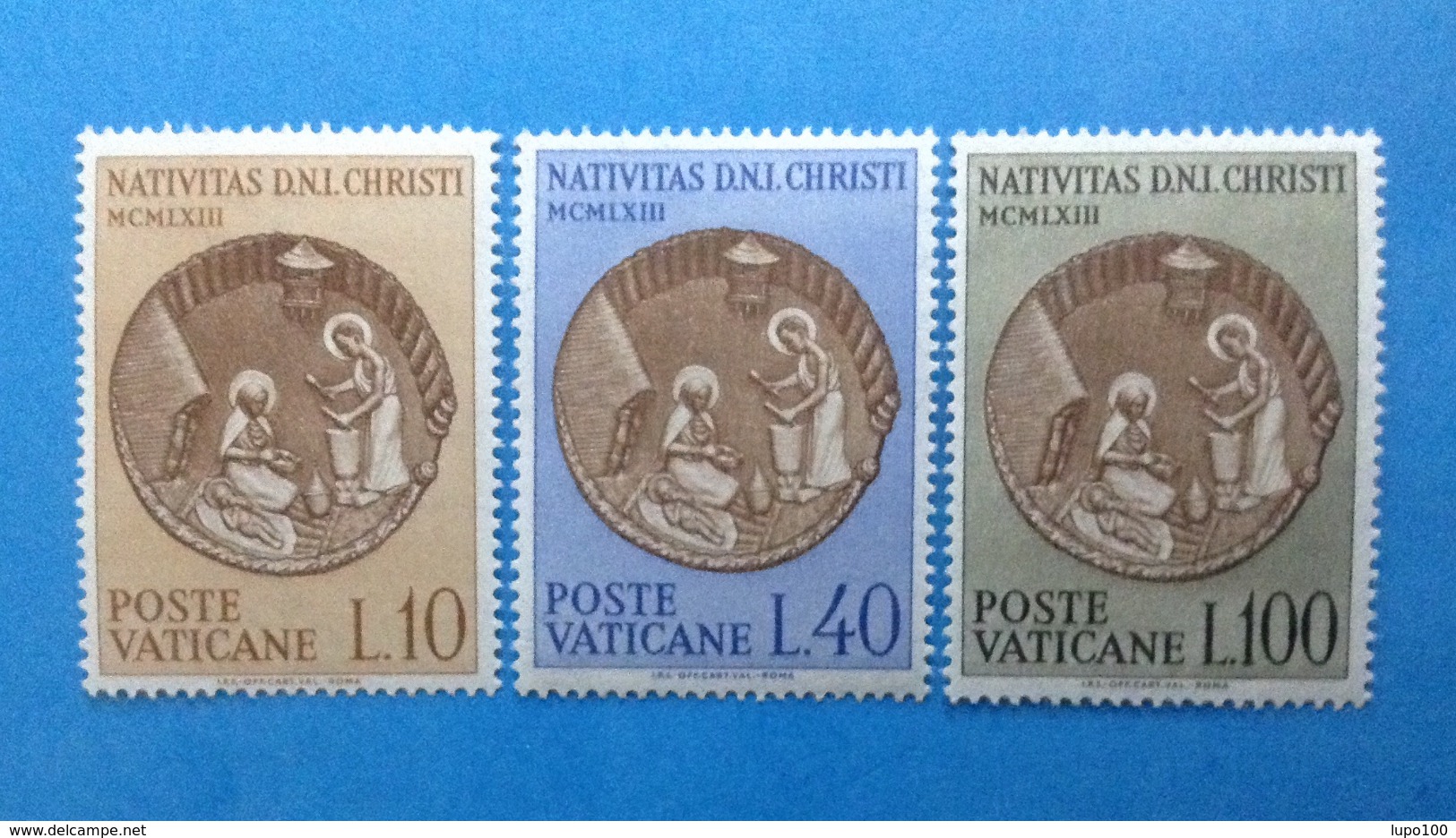 1963 VATICANO FRANCOBOLLI NUOVI STAMPS NEW MNH** NATALE NOEL CHRISTMAS - Ungebraucht