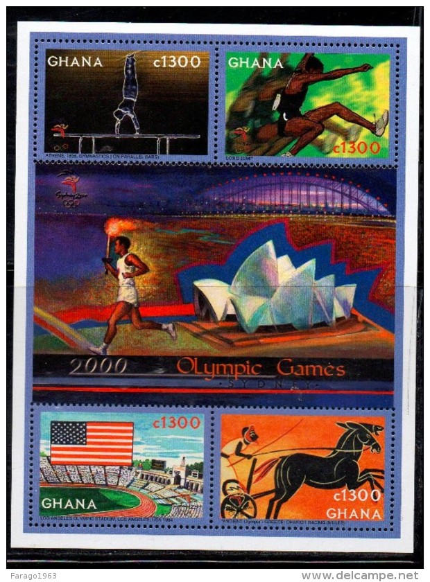 2000 Ghana  Olympics Complete Set Of 1 Miniature Sheets  MNH - Ghana (1957-...)