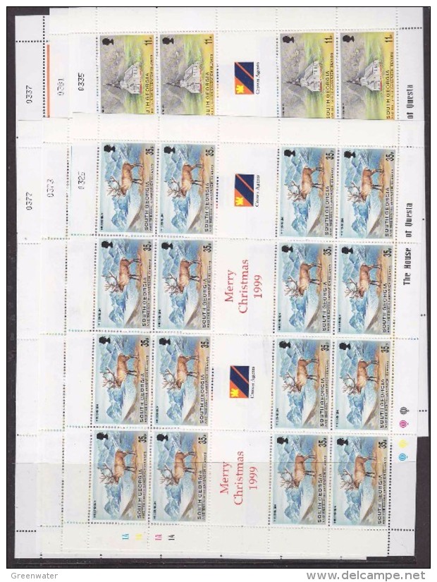 South Georgia 1999 Millennium 6v Sheetlets (unfolded)  ** Mnh (F5813) - Zuid-Georgia