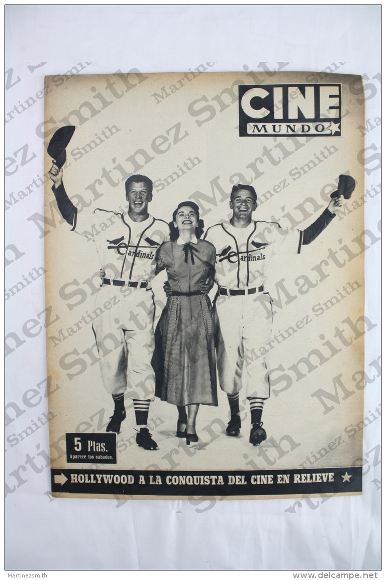 Old Movie/ Cinema Magazine From 1953, Cover: Joanne Dru, Back Cover: Mel Ferrer &amp; Leslie Caron - Revistas