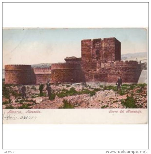 AMRATP2622CPA-LFTD2815TARCA .Tarjeta Postal DE ALMERIA.Torre Del HOMENAJE EN  LA ALCAZABA DE ALMERIA - Castillos