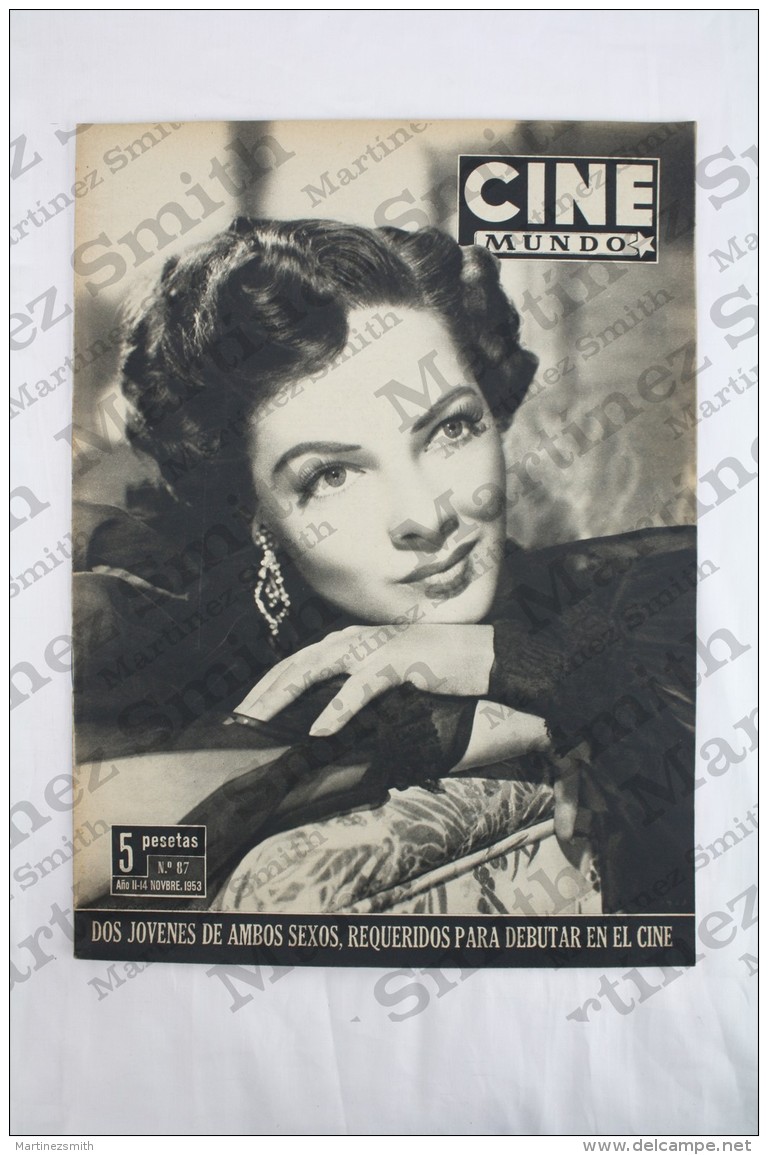 Old Movie/ Cinema Magazine From 1953, Cover: Grace Moore, Back Cover: Patrice Wymore - Revistas