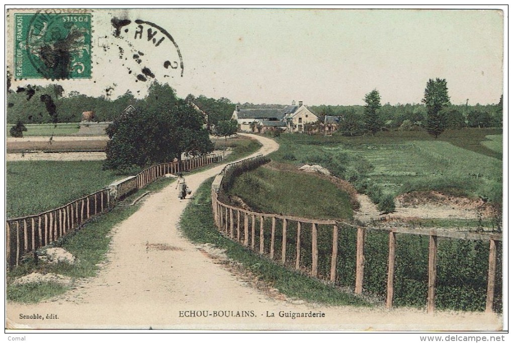 CPA -77 - ECHOU-BOULAINS - La Guignarderie - Couleurs - 1911 - - Autres & Non Classés