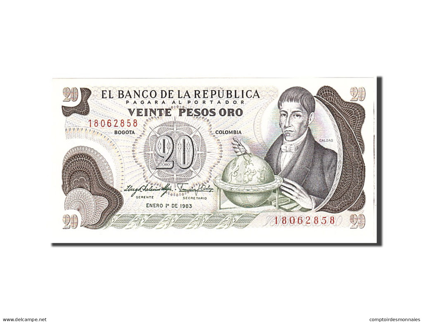 Billet, Colombie, 20 Pesos Oro, 1983, 1983-01-01, KM:409d, NEUF - Colombie