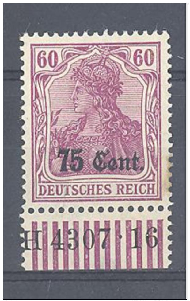 Belgien / België / Belgique  Michel #  9 A *    Mit HAN H 4307.16 - Besetzungen 1914-18