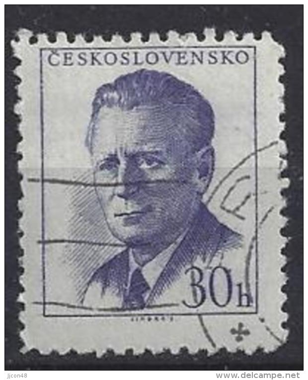 Czechoslovakia 1958  Antonin Novotny  (o) Mi.1081 Aa (P 12.5) - Used Stamps