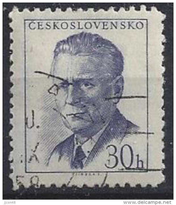 Czechoslovakia 1958  Antonin Novotny  (o) Mi.1081 Aa (P 12.5) - Used Stamps