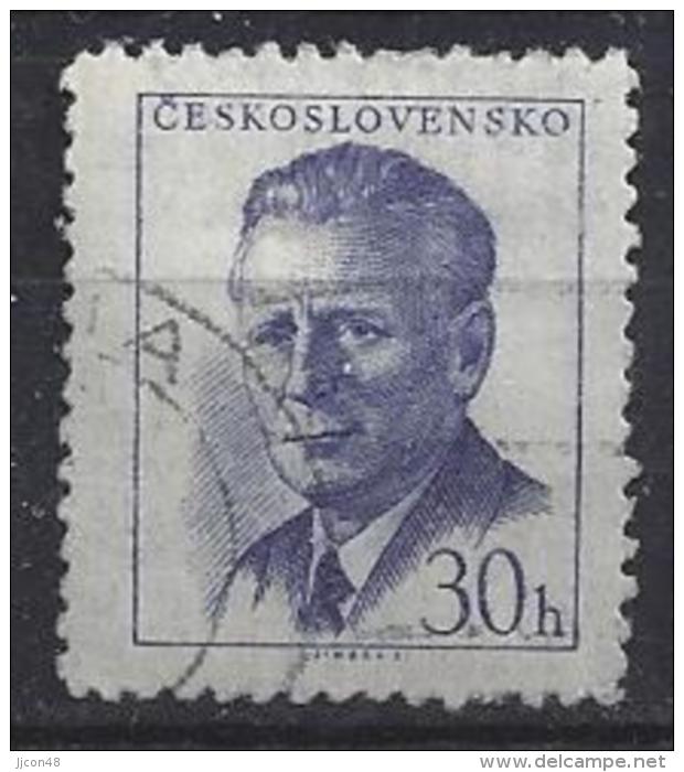 Czechoslovakia 1958  Antonin Novotny  (o) Mi.1081 Aa (P 12.5) - Used Stamps