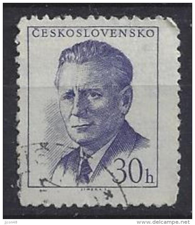 Czechoslovakia 1958  Antonin Novotny  (o) Mi.1081 Aa (P 12.5) - Used Stamps